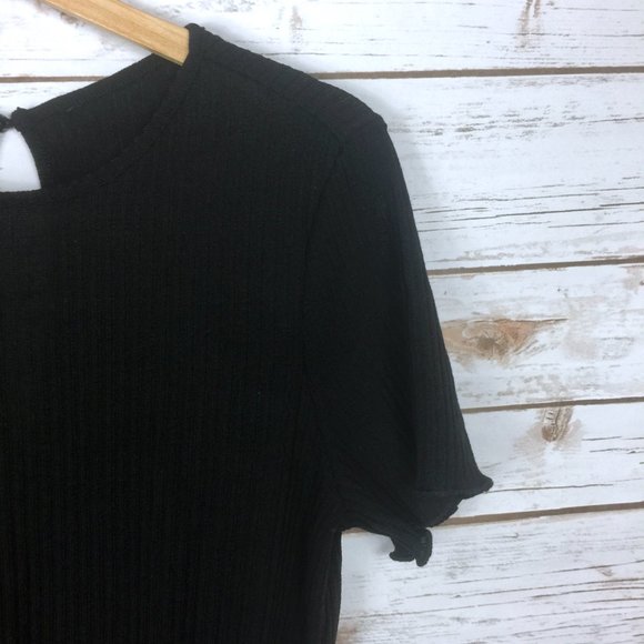 Black MakeMeChic High Waist Romper - Picture 5 of 11